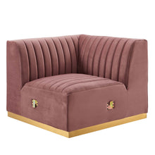 Load image into Gallery viewer, Conjure Channel Tufted Performance Velvet Left Corner Chair by Modway
