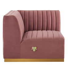 Load image into Gallery viewer, Conjure Channel Tufted Performance Velvet Left Corner Chair by Modway
