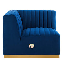 Load image into Gallery viewer, Conjure Channel Tufted Performance Velvet Left Corner Chair by Modway
