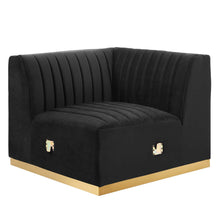 Load image into Gallery viewer, Conjure Channel Tufted Performance Velvet Right Corner Chair by Modway

