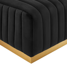 Load image into Gallery viewer, Conjure Channel Tufted Performance Velvet Ottoman by Modway
