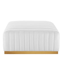 Load image into Gallery viewer, Conjure Channel Tufted Performance Velvet Ottoman by Modway
