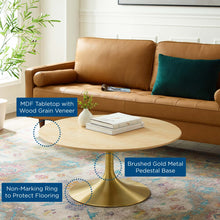 Load image into Gallery viewer, Lippa 36&quot; Round Wood Coffee Table by Modway
