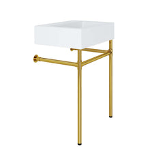 Load image into Gallery viewer, Redeem 24&quot; Wall-Mount Gold Stainless Steel Bathroom Vanity by Modway
