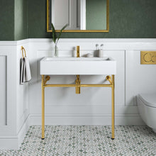 Load image into Gallery viewer, Redeem 32&quot; Wall-Mount Gold Stainless Steel Bathroom Vanity by Modway

