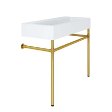 Load image into Gallery viewer, Redeem 40&quot; Wall-Mount Gold Stainless Steel Bathroom Vanity by Modway
