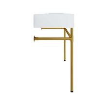 Load image into Gallery viewer, Redeem 40&quot; Wall-Mount Gold Stainless Steel Bathroom Vanity by Modway
