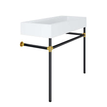 Load image into Gallery viewer, Redeem 40&quot; Black Stainless Steel Wall-Mount Bathroom Vanity by Modway
