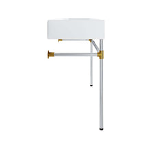 Load image into Gallery viewer, Redeem 40&quot; Silver Stainless Steel Wall-Mount Bathroom Vanity by Modway
