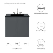 Load image into Gallery viewer, Bryn 30&quot; Wall-Mount Bathroom Vanity (Sink Basin Not Included) by Modway
