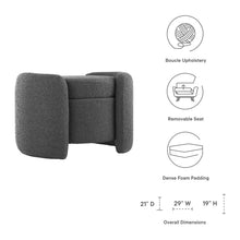 Load image into Gallery viewer, Nebula Boucle Upholstered Ottoman by Modway
