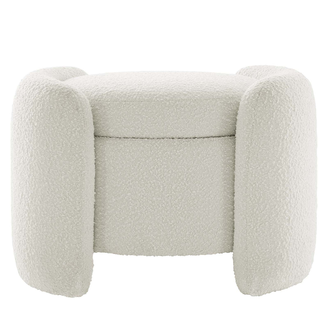 Nebula Boucle Upholstered Ottoman by Modway