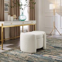 Load image into Gallery viewer, Nebula Boucle Upholstered Ottoman by Modway
