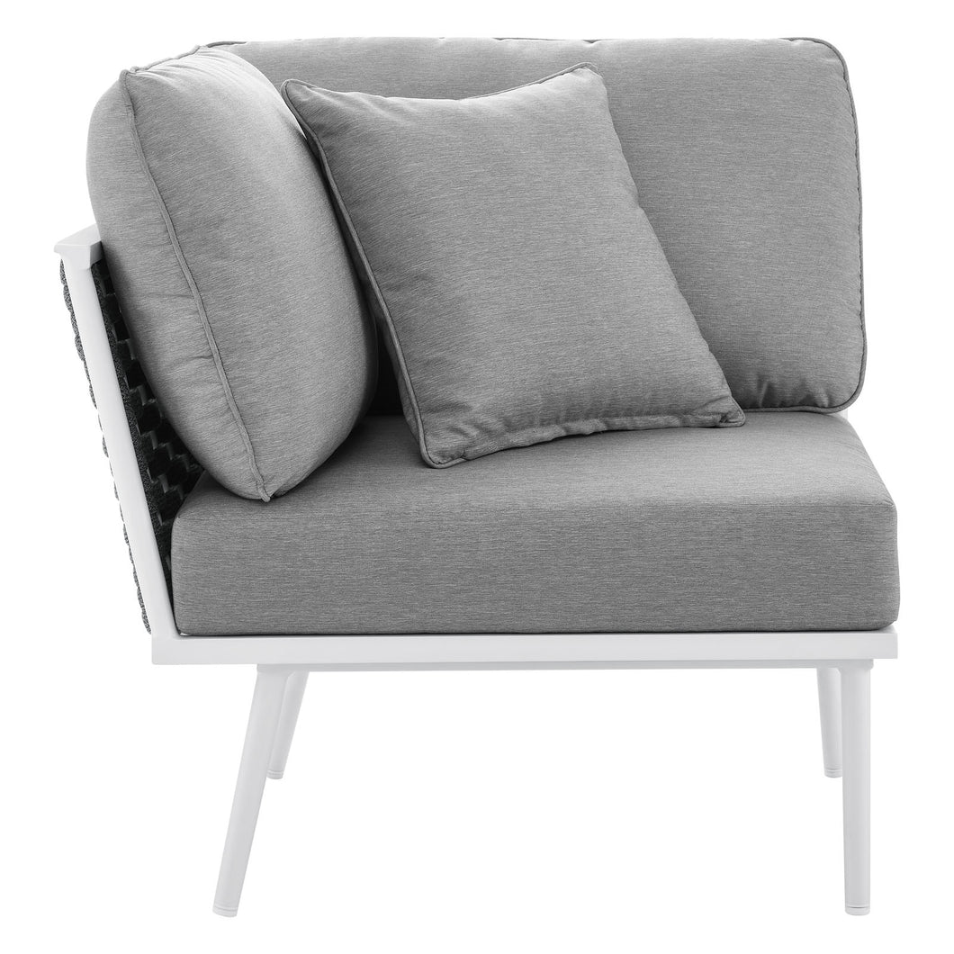 Stance Outdoor Patio Aluminum Corner Chair by Modway