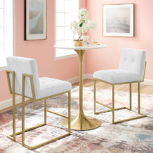 Load image into Gallery viewer, Privy Upholstered Fabric Counter Stool Set of 2 by Modway
