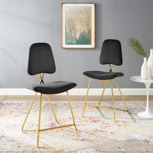 Load image into Gallery viewer, Ponder Performance Velvet Counter Stool Set of 2 by Modway
