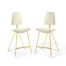 Load image into Gallery viewer, Ponder Performance Velvet Bar Stool Set of 2 by Modway
