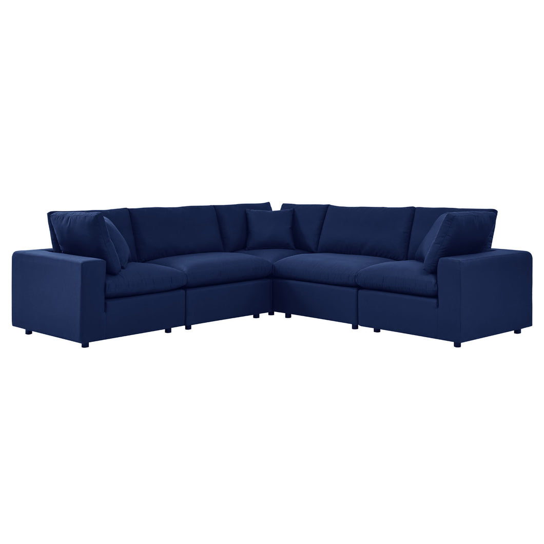 Commix 5-Piece Sunbrella¨ Outdoor Patio Sectional Sofa by Modway