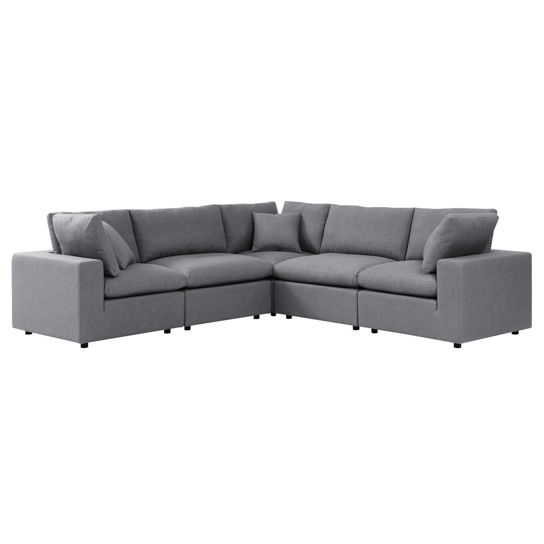 Commix 5-Piece Sunbrella¨ Outdoor Patio Sectional Sofa by Modway