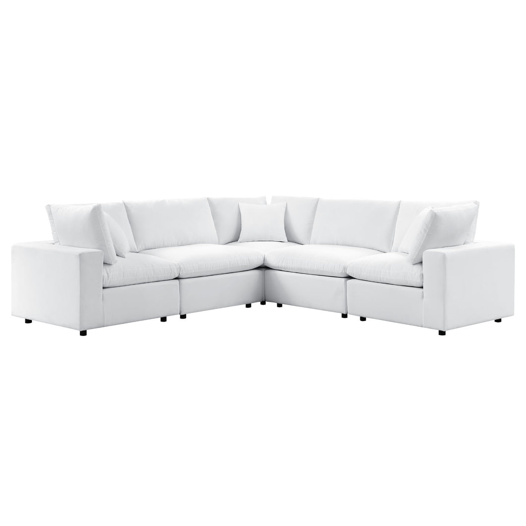 Commix 5-Piece Sunbrella¨ Outdoor Patio Sectional Sofa by Modway