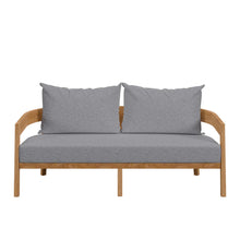 Load image into Gallery viewer, Brisbane Teak Wood Outdoor Patio Loveseat by Modway
