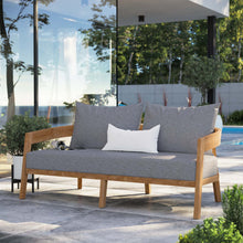 Load image into Gallery viewer, Brisbane Teak Wood Outdoor Patio Loveseat by Modway
