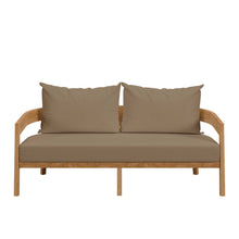 Load image into Gallery viewer, Brisbane Teak Wood Outdoor Patio Loveseat by Modway
