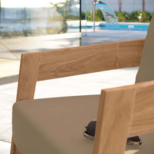 Load image into Gallery viewer, Brisbane Teak Wood Outdoor Patio Armchair by Modway
