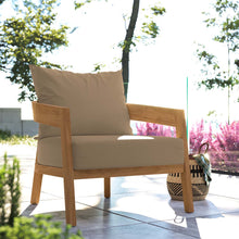 Load image into Gallery viewer, Brisbane Teak Wood Outdoor Patio Armchair by Modway

