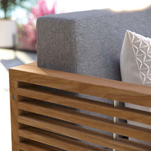Load image into Gallery viewer, Carlsbad Teak Wood Outdoor Patio Loveseat by Modway
