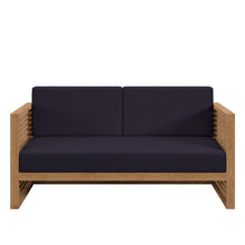 Load image into Gallery viewer, Carlsbad Teak Wood Outdoor Patio Loveseat by Modway

