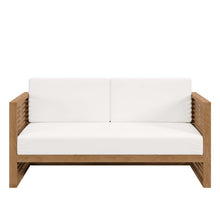 Load image into Gallery viewer, Carlsbad Teak Wood Outdoor Patio Loveseat by Modway
