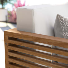 Load image into Gallery viewer, Carlsbad Teak Wood Outdoor Patio Loveseat by Modway
