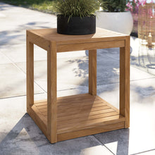 Load image into Gallery viewer, Carlsbad Teak Wood Outdoor Patio Side Table by Modway
