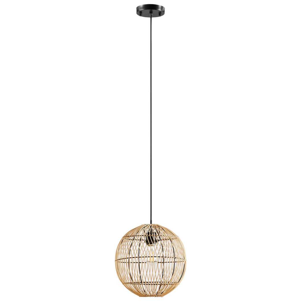Nurture Rattan Pendant Light by Modway