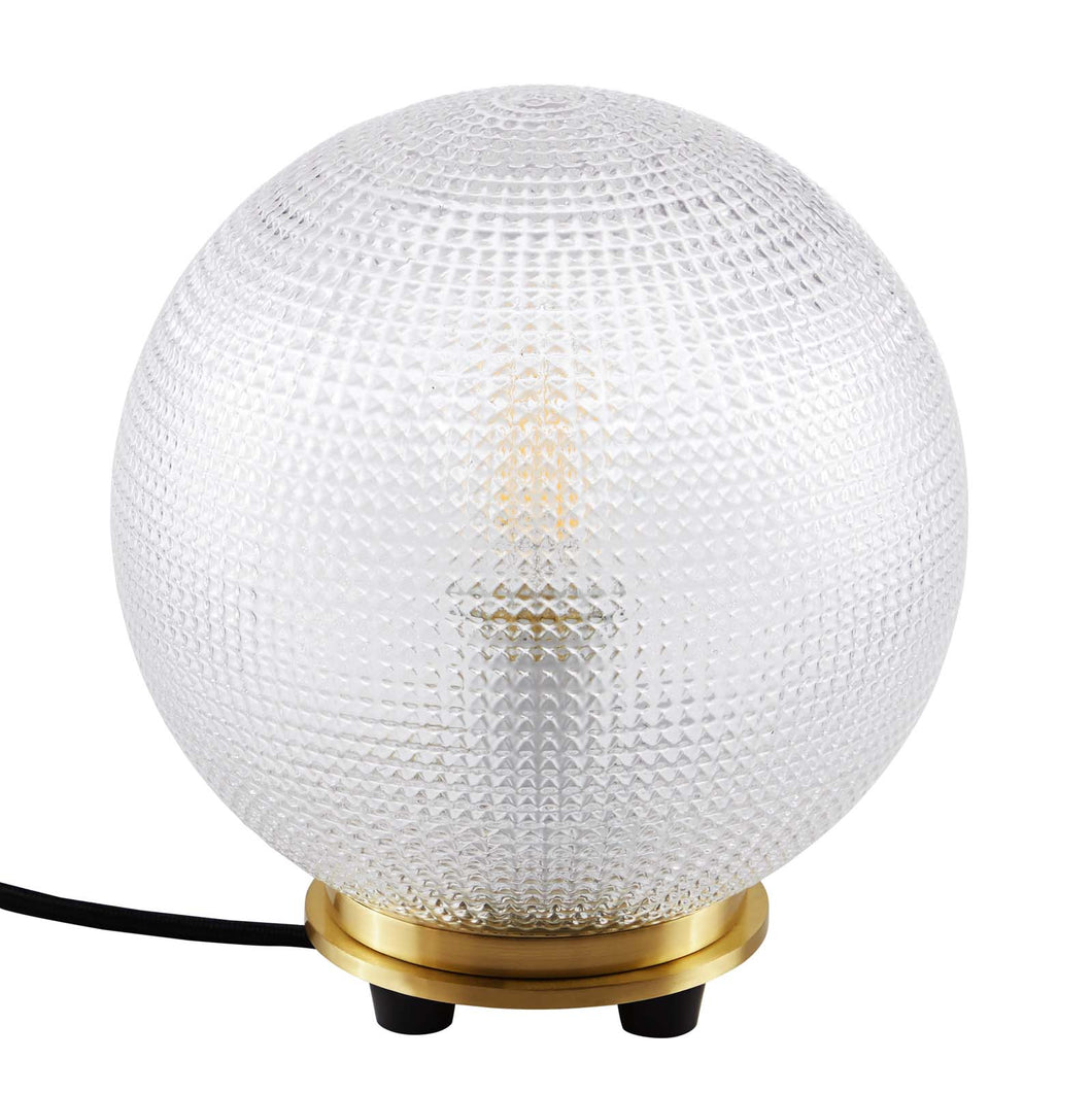 Destiny Glass and Metal Table Lamp by Modway