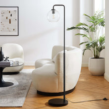 Load image into Gallery viewer, Silo Glass Globe Glass and Metal Floor Lamp by Modway
