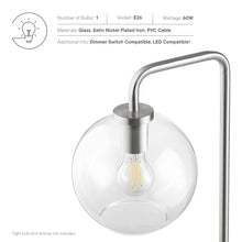 Load image into Gallery viewer, Silo Glass Globe Glass and Metal Floor Lamp by Modway
