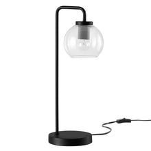 Load image into Gallery viewer, Silo Glass Globe Glass and Metal Table Lamp by Modway
