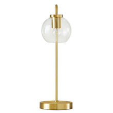 Load image into Gallery viewer, Silo Glass Globe Glass and Metal Table Lamp by Modway
