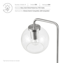 Load image into Gallery viewer, Silo Glass Globe Glass and Metal Table Lamp

