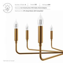 Load image into Gallery viewer, Rekindle 8-Light Chandelier by Modway
