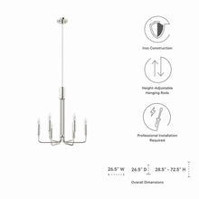 Load image into Gallery viewer, Rekindle 6-Light Chandelier by Modway

