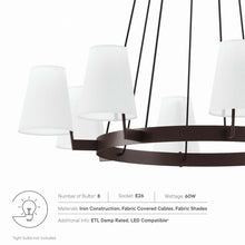 Load image into Gallery viewer, Surround 8-Light Chandelier by Modway

