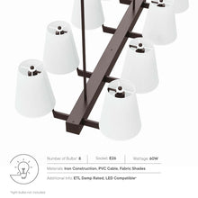 Load image into Gallery viewer, Enthrall 8-Light Chandelier by Modway
