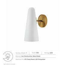 Load image into Gallery viewer, Beacon 1-Light Wall Sconce by Modway
