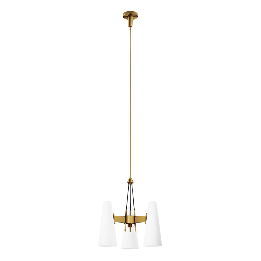 Beacon 3-Light Pendant Light by Modway
