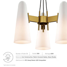 Load image into Gallery viewer, Beacon 3-Light Pendant Light by Modway
