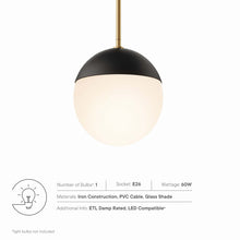 Load image into Gallery viewer, Stellar 1-Light Pendant Light by Modway
