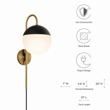 Load image into Gallery viewer, Stellar 1-Light Wall Sconce by Modway
